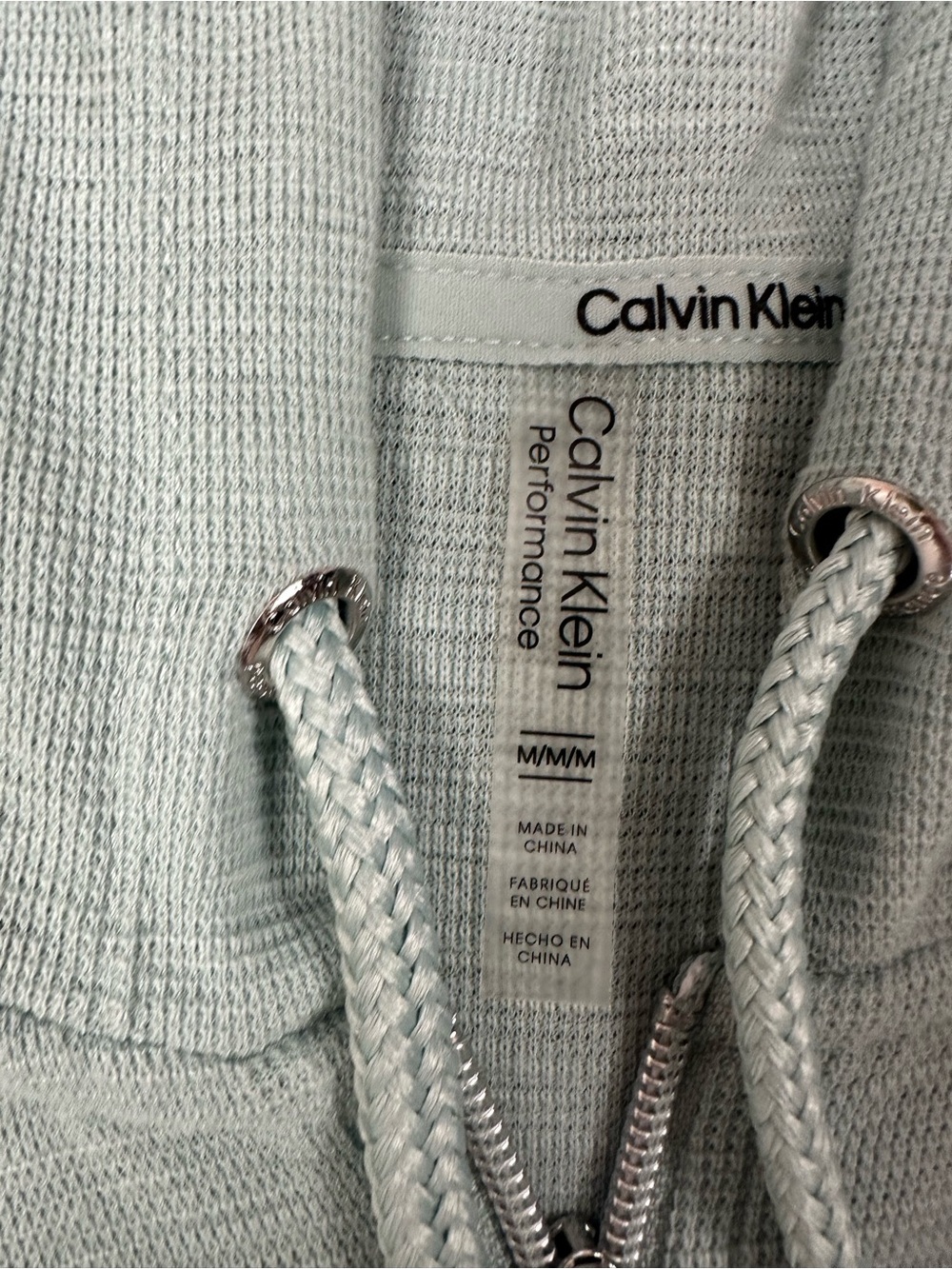 Light Blue Zip-Up Hoodie - Picture 2 of 2